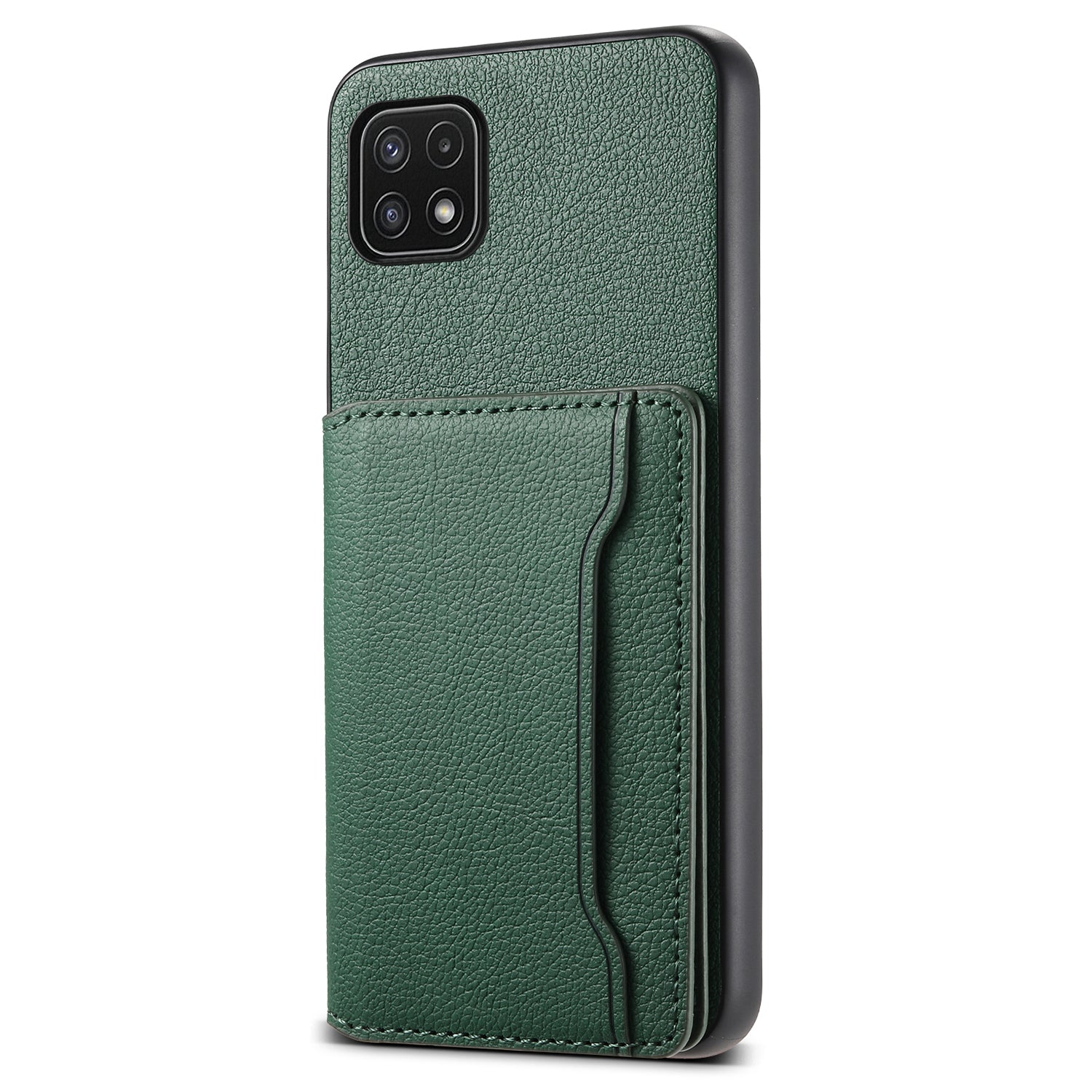 For Samsung Galaxy A22 5G (EU Version) Phone Case Calf Texture Card Slots Leather Back Cover For Samsung Galaxy A22 5G (EU Version) Phone Case Calf Texture Card Slots Leather Back Cover